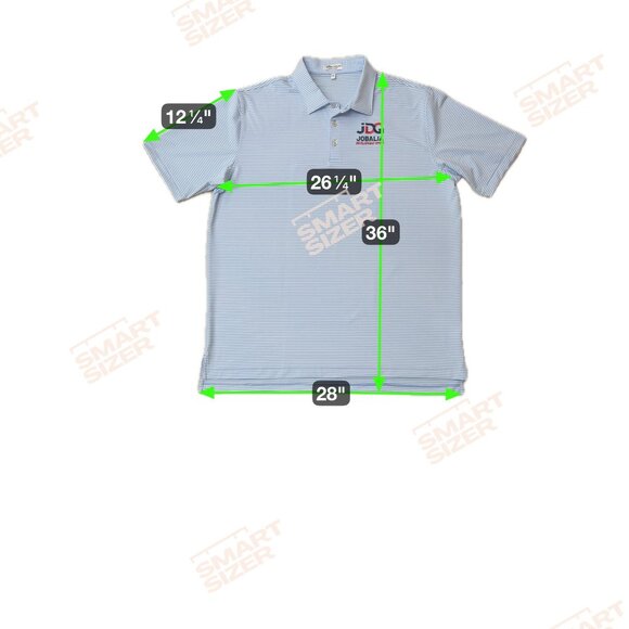 Peter Millar Comfort Striped Polo Shirt XXL JDG Logo New Golf Beach Club Work - Picture 6 of 10